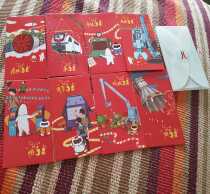 Lei is a red envelope collection Guangzhou Metro 2017 Year of the Rooster Lei is a suit red envelope collection