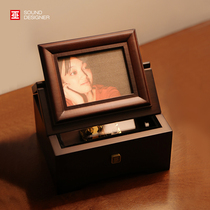 Witch Hunt Time Classic Prints Photos Music Box Customizable Photos Anniversaries Girlfriend Gift Woody Eight Soundbox