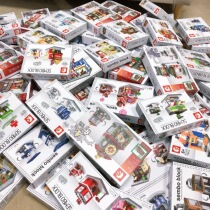 (King series) City street view small particle assembly building blocks 56 sets of large scenes