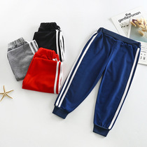 Autumn childrens clothing Childrens pants Mens and womens childrens sports pants 19 new casual pants spring and autumn trendy pants for children