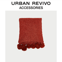 URBAN REVIVO2019 summer youth ladies accessories hairball scarf AL22SA2P2000