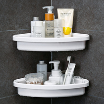 Toilet Bathroom Bathroom triangle shelf Shampoo punch-free suction cup corner wall-mounted storage rack artifact