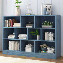 Simple bookshelf Bookcase Floor shelf Student bookcase combination Simple modern bookcase Multi-grid cabinet Storage cabinet