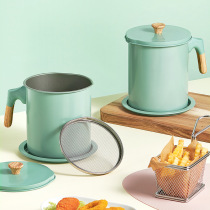 Japan-style oil-separating theorizer fried filter oil pot large capacity with lid kitchen oil storage bottle Home filtration inverted oil bottling oil bottle