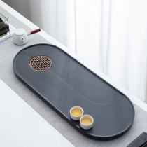 Natural urgin stone tea tray Home minimalist stone tea table whole large size drain minimalist light and luxurious modern tray