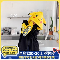 LITLAB hooded big ears Pikachu sweater male elf Pokémon joint autumn cute cardigan sweater