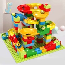 Splice 330 toy ball funnel Castle compatible slide block block accessories cartoon shape set bottom plate puzzle