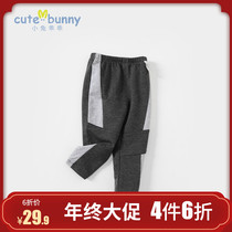 cutebunny girls casual pants 2021 autumn new baby Joker pants baby elastic waist pants