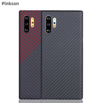 Pinkson applies Samsung note10 mobile phone shell Kevlar carbon fiber aramid note10 plus anti-fall all-bag frosted hard shell anti-fingerprint heat dissipation business men upscale creative