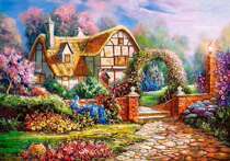 (Spot) Wiltshire Garden castorland imported puzzle 500 pieces