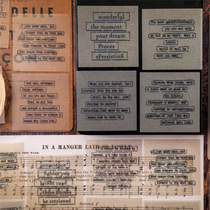 Week 8 Sulfuric Acid Paper Traveler Notes Series Sticker Pack Large Size Retro Handbook Decorative Collage Sticker