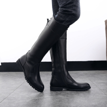 High Help Long cylinder boots High rider Rider Boots High Silo Boots Riding Boots Trendy Mens Shoes Parade Boots Students Honor Boots