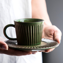 Coarse pottery coffee cup handmade creative couples Cup retro personality coffee cup Japanese art mug
