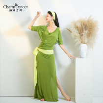 Qingcheng Dance 2021 new belly dance dance practice uniform baladi shaabi folk color color robe 303