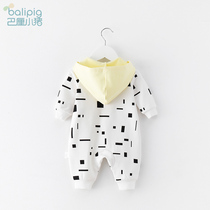 Men and women baby one-piece clothing Autumn baby clothes Long-sleeved newborn harem climbing clothes Newborn childrens autumn clothing out tide