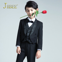 jhbee boys suit england tuxedo suit children's little suit flower boy black dress piano costume