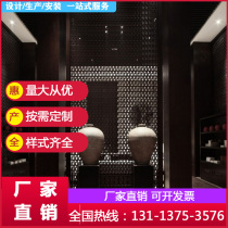 Thermal transfer flower lattice wood grain aluminum window flower alloy partition retro welding Chinese factory decoration material