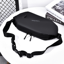 Mens messenger bag fashion chest bag casual small backpack shoulder bag multi-function sports bag can hold 7 9 inch ipad