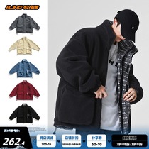 BJHG homemade winter Tide brand two-sided lamb wool cotton jacket men and women 2021 New thick cotton coat coat