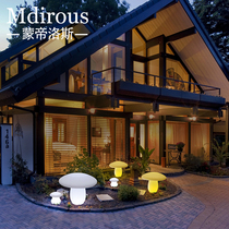 LED luminous mushroom light Colorful outdoor waterproof garden landscape light Solar garden garden bed and breakfast decorative light