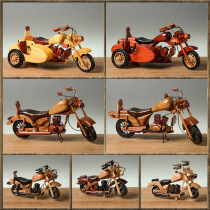 Solid Wood motorcycle locomotive industrial wind model photo props shop window decorations retro TV cabinet ornaments