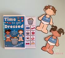 Shake the same style of dressing quiet book dressing finished DIY English enlightenment Time to get Dressed