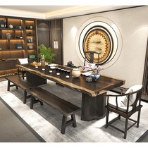 High-end Customized Tea Table Solid Wood Tea Table 1 m 8 New Chinese Kung Fu Tea Modern Minima Tea Table And Chairs Combined Original