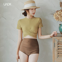 Bubble Hot Spring Bathing Suit Woman small Fashion Split Sexy Net Red with Slim Cover Fashion Big Chest Swimsuit Woman