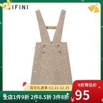 Shifan Li Dress 2021 Spring New Thousand Bird Loose Korean version of Strap Skirt Casual Skirt 3B9192781
