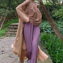 Soft evening wind soft copper ammonia seven color rope pants yoga pants