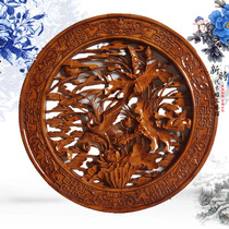 Dongyang wood carving more than a year Solid wood pendant deep carving Chinese antique 8058485