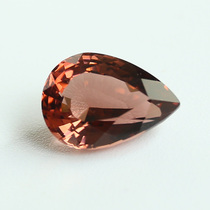 Large 5 89ct natural red Beatrite Naked Stone Elegant Pear-shaped Withdrawal Face Crystal Clean Drop Shaped