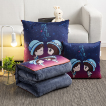 Car pillow quilt dual-purpose car pillow folding blanket nap car car cushion pillow air conditioning quilt