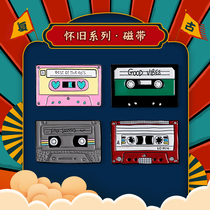Retro tape brooch female male badge cute Japanese ins new pin personality creative cartoon accessories trend brand