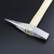 Woodworking welding slag hammer iron hammer flat head double head welding pointed head Marine rust hammer broken window hammer rust wood handle blacksmith