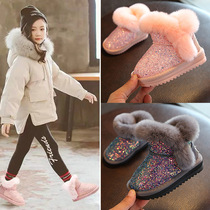 UK Next Sara Girl Snowy Boots Children Boots 2021 Winter New Short Boots Warm Waterproof Princess Boots