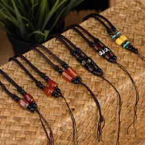 Necklace Pendant diy braided rope Manau jade wool coat rope accessories Yupei gold ornament pendant Down Rabbit rabbit