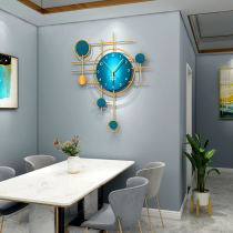 Light luxury decorative wall clock living room household fashion creative clock Simple modern personality Nordic art clock wall