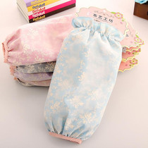 Sleeves Womens office winter adult short sleeves head anti-fouling sleeves Students double-layer bronzing long sleeves waterproof sleeves