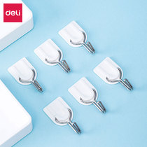 Del adhesive hook 19351 household strong adhesive paste Wall Wall wall mounted load-bearing suction cup kitchen hook no trace paste door back hole-free hook hanging towel hanging schoolbag hanging file bag 19350