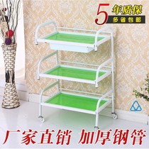 Multilayer Mobile Cart Layer Rack Dining Side Cabinet Lockers Bedside Hairdressers Shelves Beauty Aluminum Alloy Small