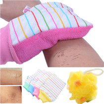 Mud rubbing gloves Double-sided thickness thickened bath ball rubbing gloves Rubbing towel Bathing flower powerful bath rubbing artifact