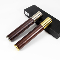 Cuban cigar tube monsoon metal humidification tube unit chicken fin wood portable moisturizing tube cigar tube