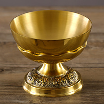 Pure copper oil lamp Buddha front lamp ghee lamp for candle holder household Buddha lamp ghee lamp ghee lamp holder