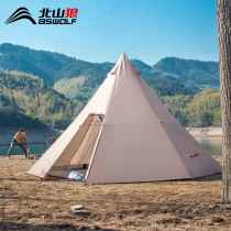Beishan Wolf outdoor tent equipment camping pyramid Indian thickening camping shading field advanced yurt