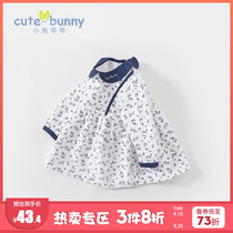  Baby autumn clothes 1-3-5 years old little girl long-sleeved dress trendy baby pure cotton princess dress female treasure Western style skirt