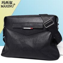 Head leather mens shoulder bag leather bag Business Mens bag shoulder bag casual briefcase mens backpack A4