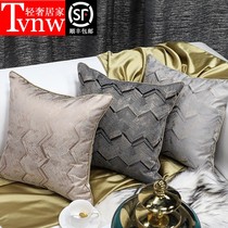 TVNW Chinese living room sofa bedside pillow pillow cushion cover simple modern model room back cover bed