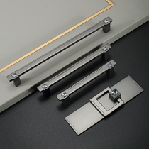 Modern Cabinet Door Handle Grey Light Lavish Cabinet Door Handle Drawers Bath Cabinet Handle Insert Drilling Crystal Single Hole Gold