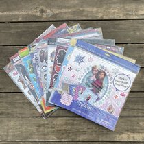 Child Interest Meng Meng Family Limited Movie Themed Ice And Snow Chic Edge Handbill Sticker DIY decoration can be repeatedly posted with multiple articles